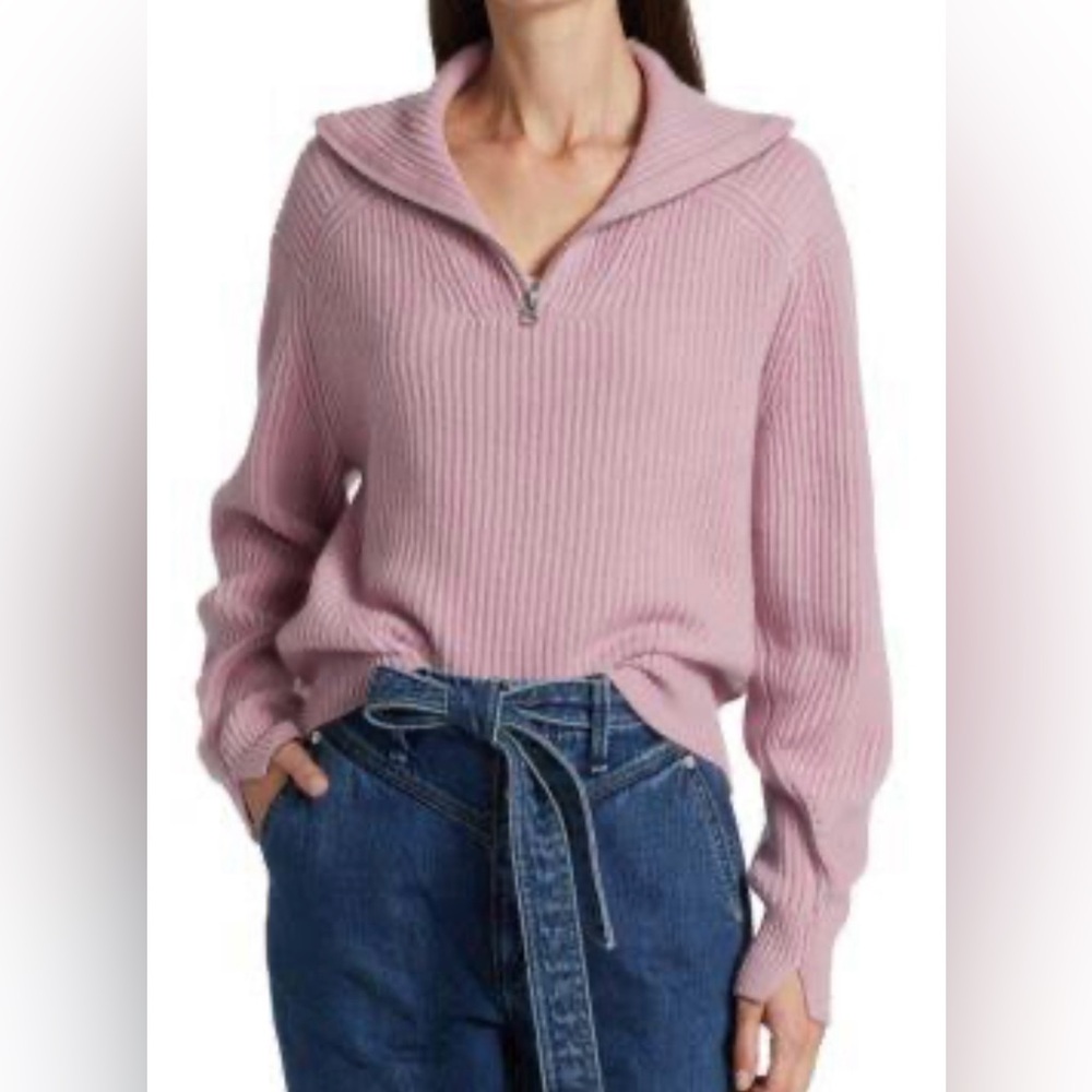 Rag & Bone Light Pink Ribbed Turtleneck Sweater XS NWOT (#406)